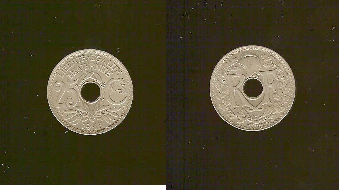 25 centimes Lindauer 1918 SPL